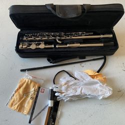 Cecilio Closed Hole C Flute - Musical Instrument, Kids Beginner/Intermediate Flute in Band & Orchestra, Nickel ﻿
