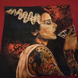 17" By 17" The Bride Of Frankenstein