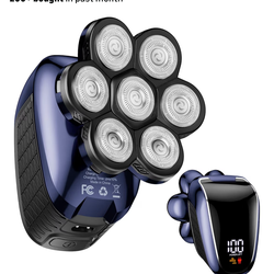 Brand new Head Shaver 7D, Wyklaus Upgrade Head Shavers for Bald Men, Head Electric Razor with Nose Hair Trimmer, IPX6 Waterproof Wet/Dry Mens Grooming