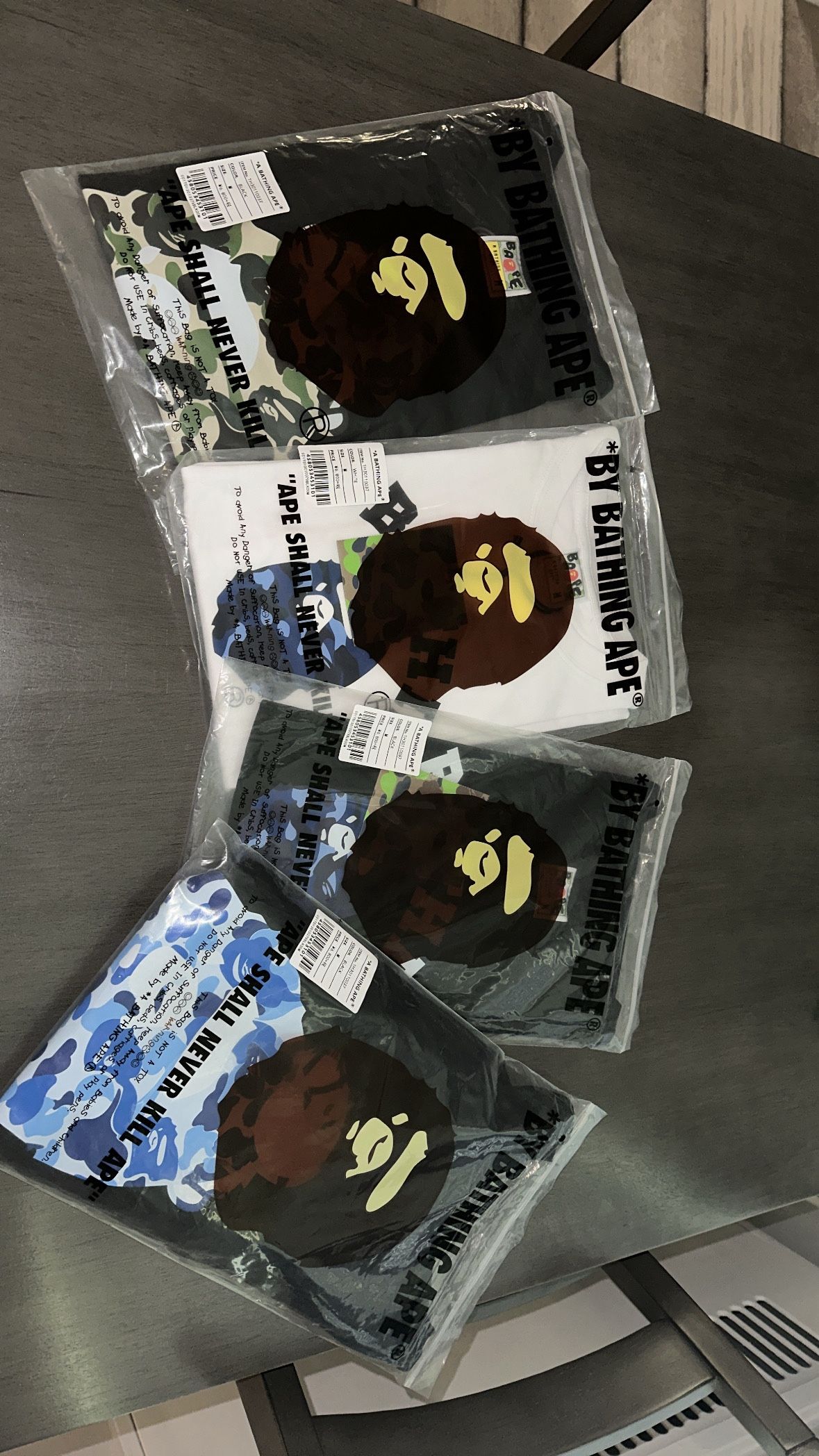 BAPE t shirts