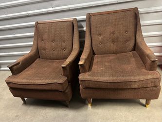 Vintage Mid-Century Kroehler Chairs – Project Set of 2.