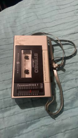 General Electric (GE) portable FM stereo and cassette player, a personal cassette stereo from the early 1980s