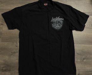 Harley Davidson T-Shirt Las Vegas Nevada Skeletons Skull Large Hear See No Evil