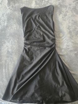 New Black Flirty Dress. Never Worn, Size Small