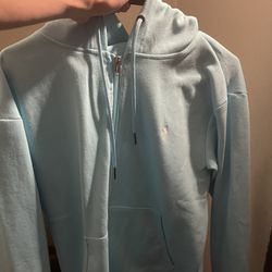 S Baby blue Polo Sweater