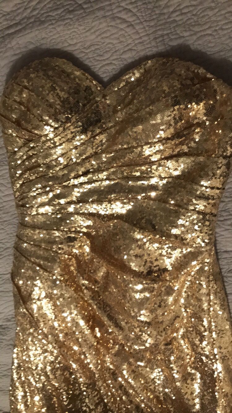 Gold sequin dress size 6