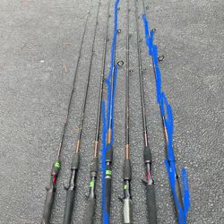 Shakespeare Ugly Stik Casting Fishing Rods, $15 Each