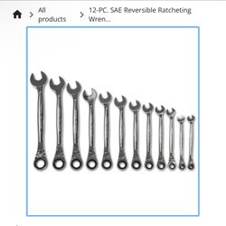 Mac 12-PC. SAE Reversible Ratcheting Wrench Set - 12-pt.  