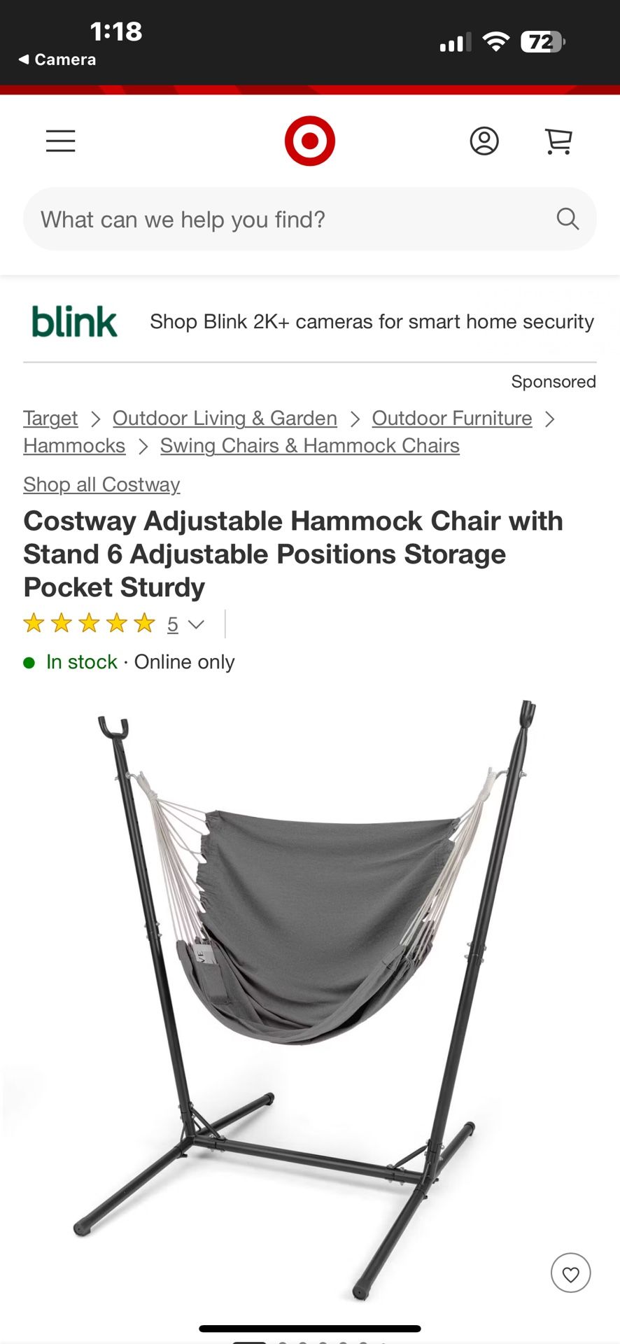 Adjustable Hammock Swing