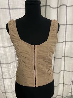 Women large light brown top $10