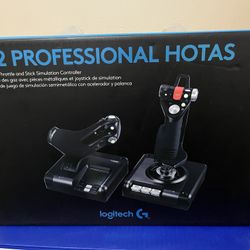 Logitech X52 Professional H.O.T.A.S. Throttle and Stick Simulation Controller for PC Black