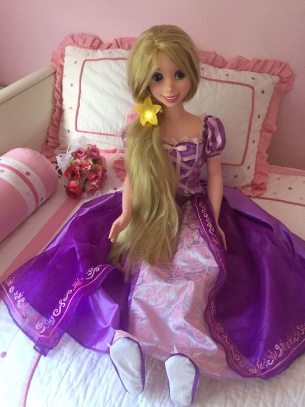 My size rapunzel doll sales