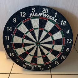 Dart Board And Darts. 