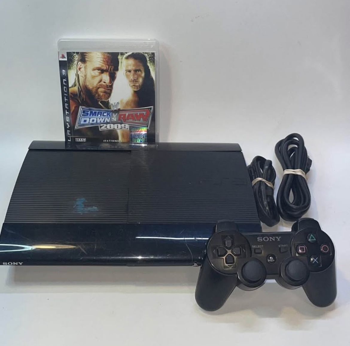 Sony PlayStation 3 PS3 Super Slim 456GB Console W/ Controller (Read Description)