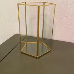 Gold Geometric Terrarium