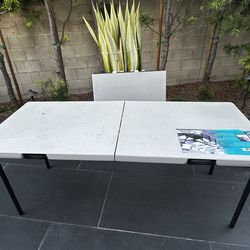 6ft Folding Table – Portable Heavy Duty