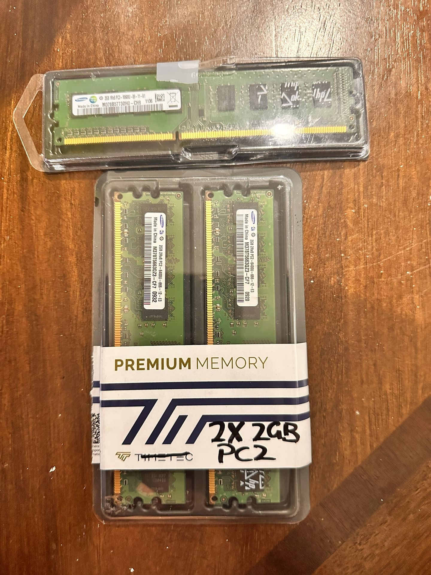 3x2GB. PC2 And Pc3