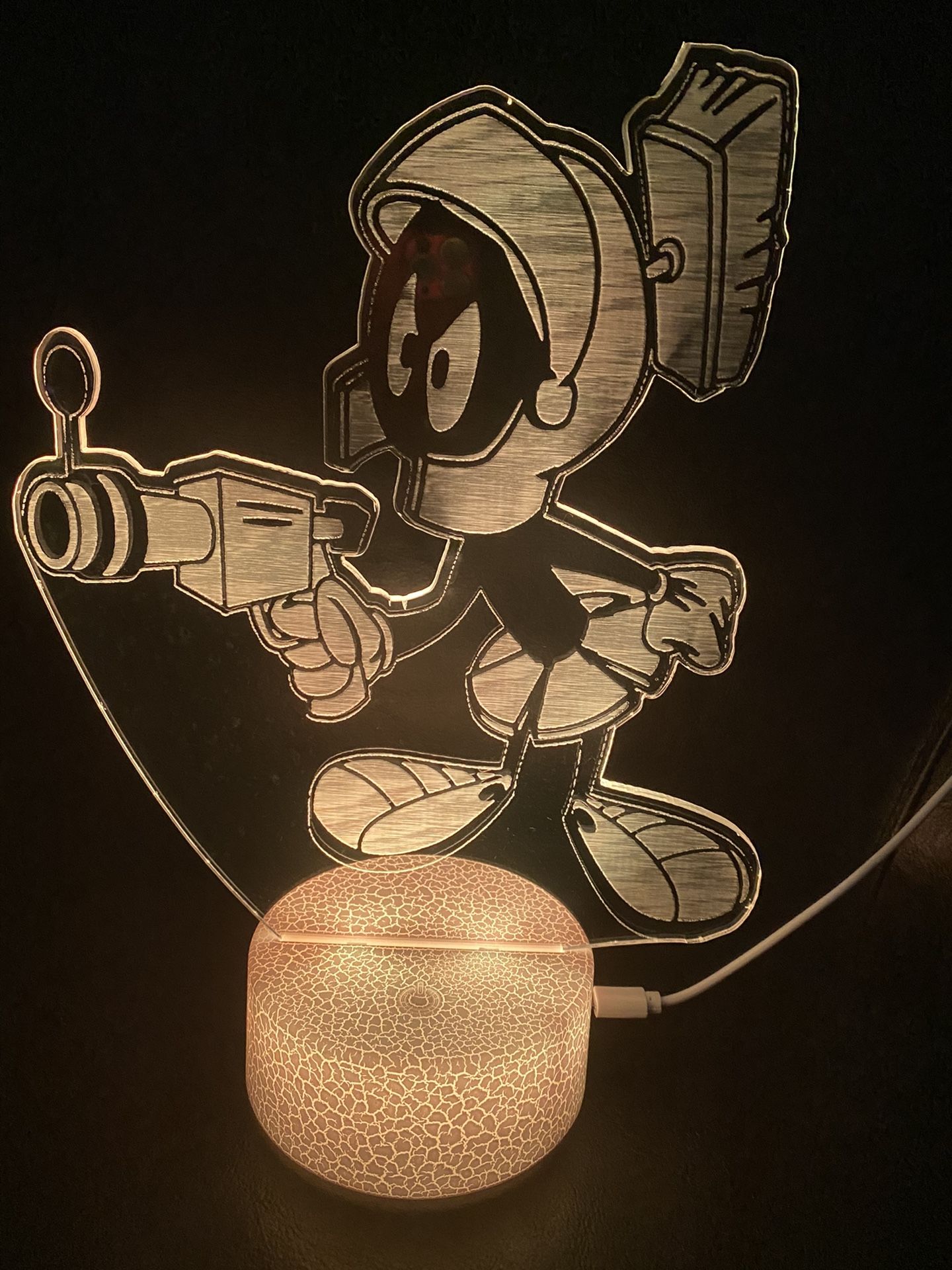 Beautiful Marvin The Martian 3d Lamp