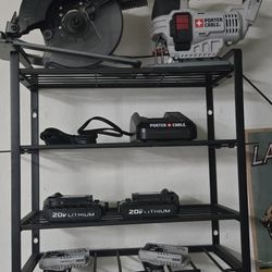 Tools Porter Cable Drill Jigsaw Circular Saw Impact Charger 2 Batteries