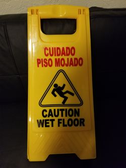 Wet floor sign