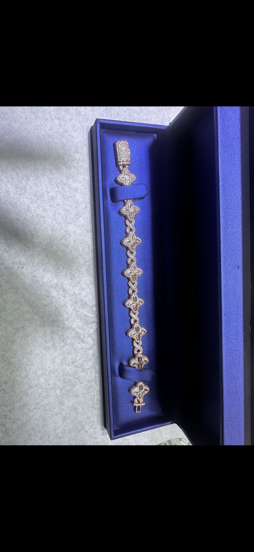 Moissanite chrome hearts tennis bracelet