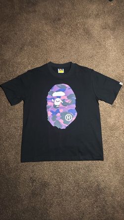 purple bape shirt