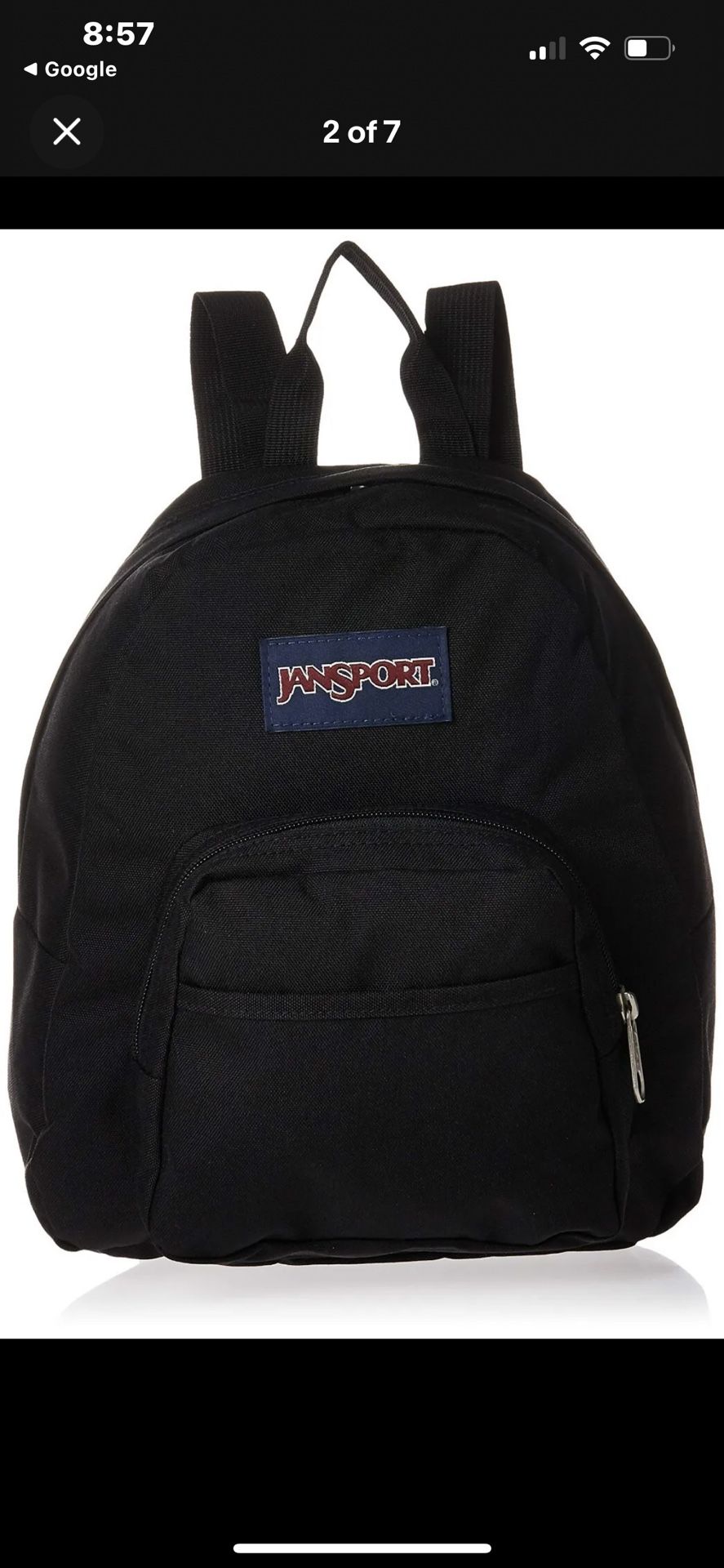 JanSport Half Pint Mini Backpack,10.2 L, Black
