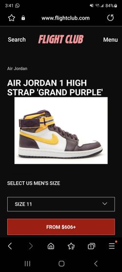 Air jordan 1 high strap lakers sales