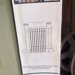 42”square 1 Basket pickets