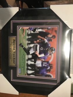Justin Tucker signed print