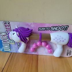 Kids Unicorn soft ball blaster gun for kids indoor and outdoor play