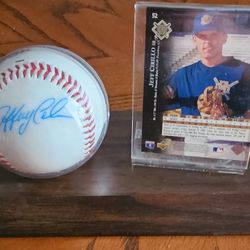 Jeff Cirillo Milwaukee Brewers Signed Baseball And Card