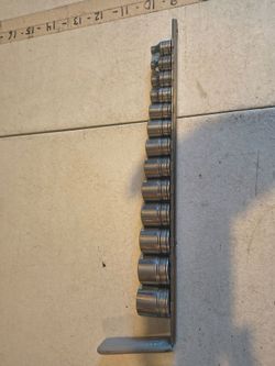 Snap On tools SAE 3/8 drive socket set 13 PCs..1/4".. to..1"