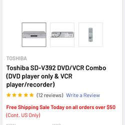 Toshiba VHS & DVD Player 