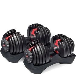2 Bowflex SelectTech 552 Adjustable Dumbbells
