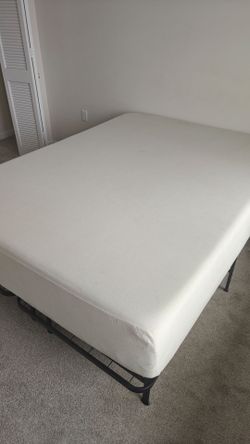 Qween Size Thick Mattress + Frame