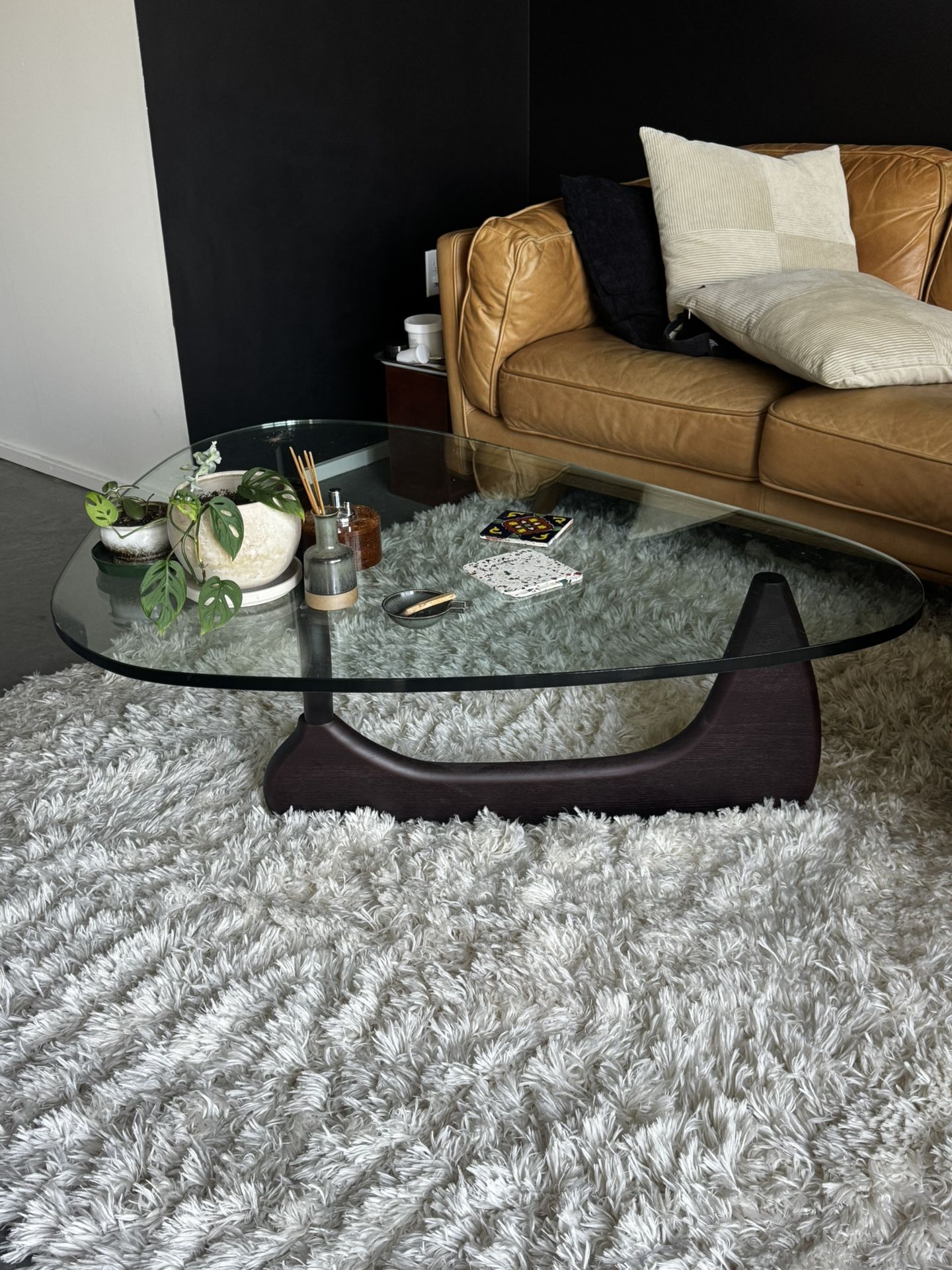 AllModern Abstract Glass Coffee Table