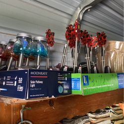 Solar Pathway Mason Jars Glass Lady Bug 20 Each 