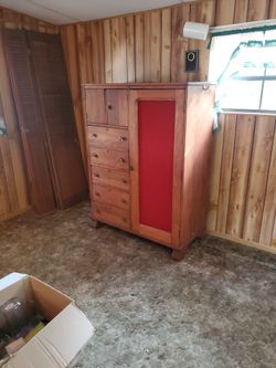 Armoire Antique Desk, Clothing Cabinet. 