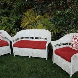 Pier 1 Natural Wicker Set 🌴 Delivery 