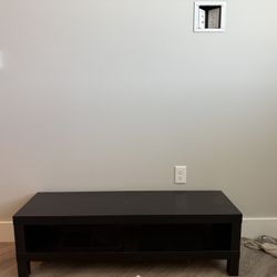 Black Wooden Low Tv Stand 