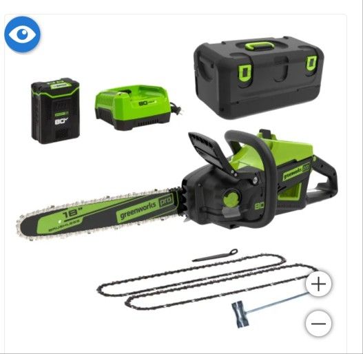 80v 18" Chainsaw. Battery Power (New)