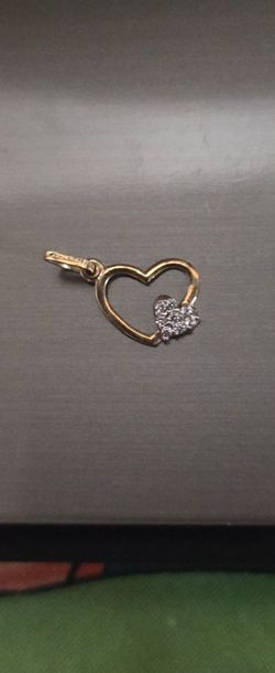 10K Yellow Gold Heart Pendant