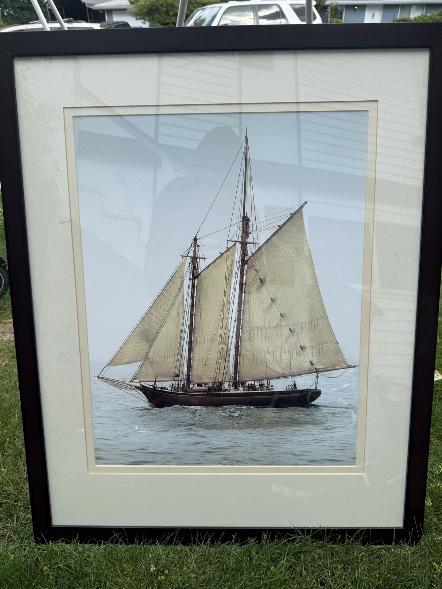 Framed Schooner