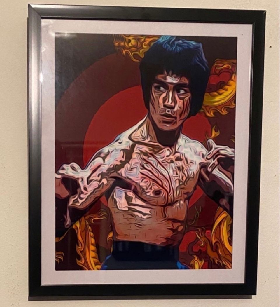 Bruce lee custom art piece from enter the dragon