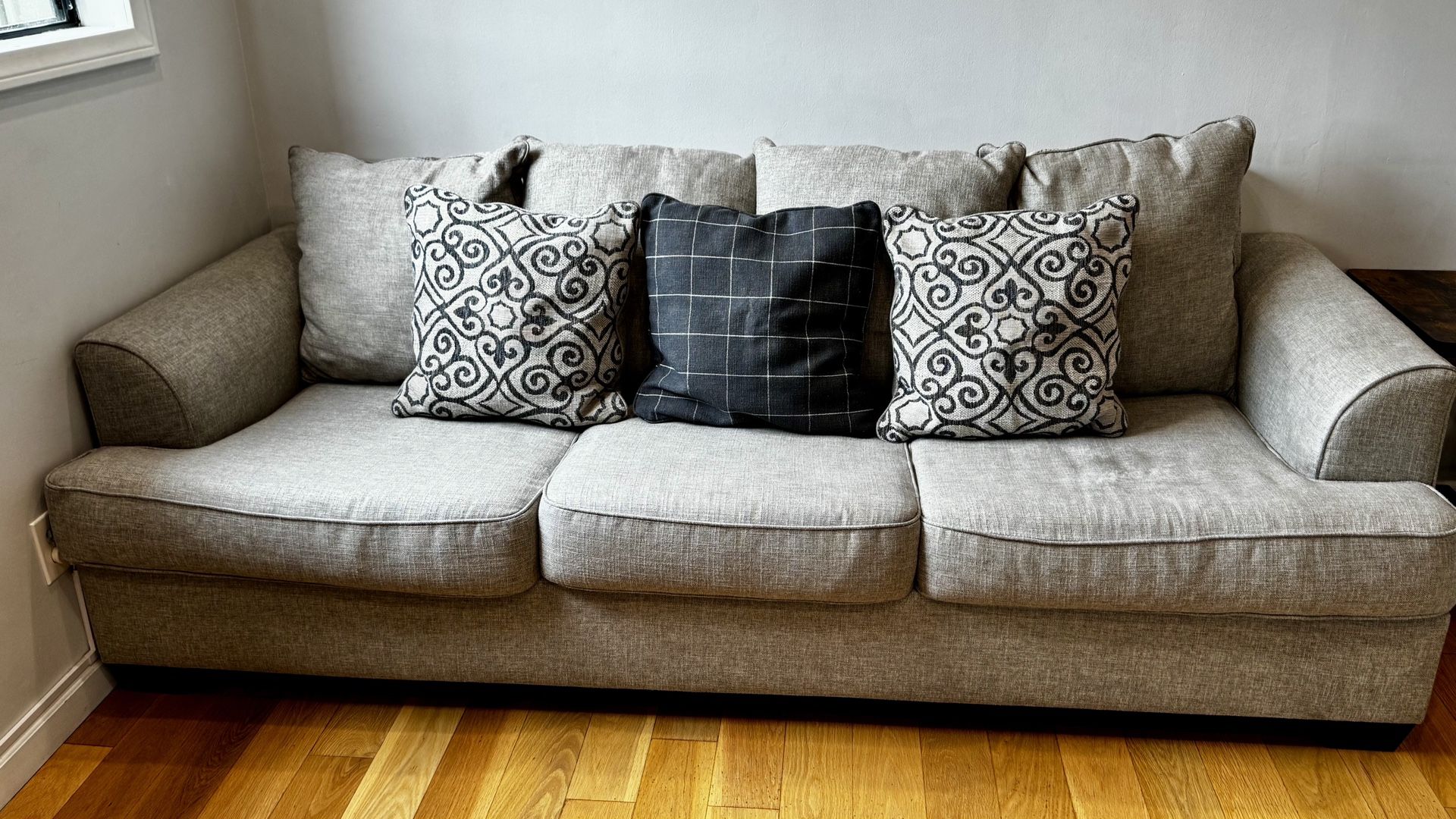 Gray Wide Sofa