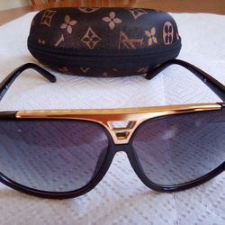 Louis Vuitton Evidence Gold Sunglasses 