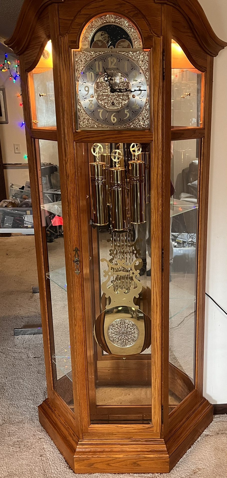 HOWARD MILLER MAJESTIC CURIO GRANDFATHER CLOCK (Install/Deliv/Training)