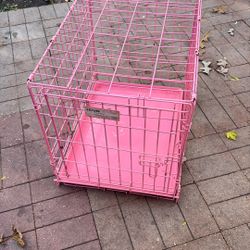 Pink Pet Crate