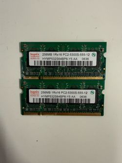 Hynix 512MB DDR2 Laptop RAM Kit (2x256MB) PC2-5300S